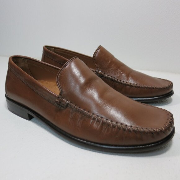 Brass Boot Oil Tanned Leather Casual Comfort Dress Moccasins Shoes Men\'s Sz 11 main image 5